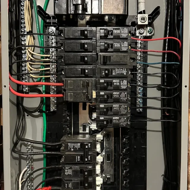 After an electrical service upgrade